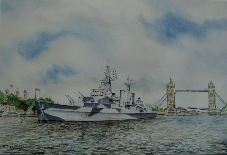 HMS Belfast .Pool of London