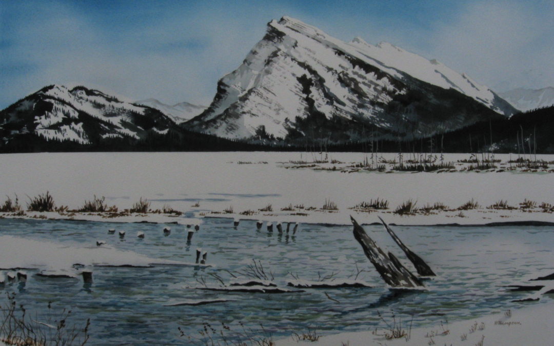 Mt.Rundle from Lake Vermillion
